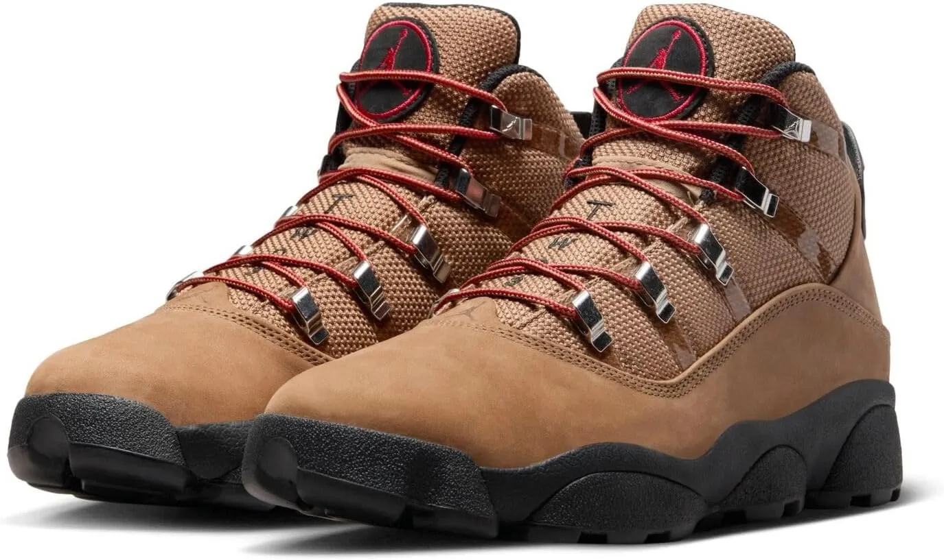 NIKE Men's Jordan Winterized 6 Rings Rocky Tan/Black-Varsity Red (FV3826 202)