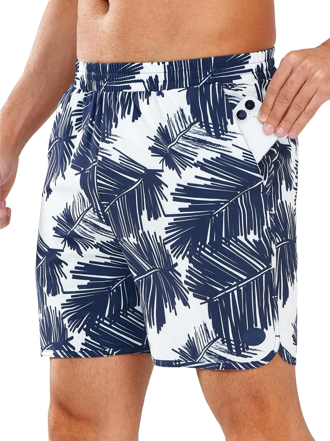 NORTHYARD Men's Swim Trunks 5" Quick Dry Swim Shorts with Mesh Liner Packable for Swimwear Surfing Beach Travel