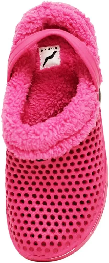 NORTY Women's Comfortable Lightweight EVA Garden Clog Shoe with Microfleece Lining
