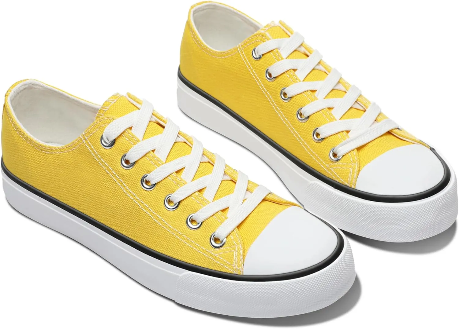 Obtaom Unisex Canvas Shoes Low Top Fashion Sneakers Slip on Walking Shoe