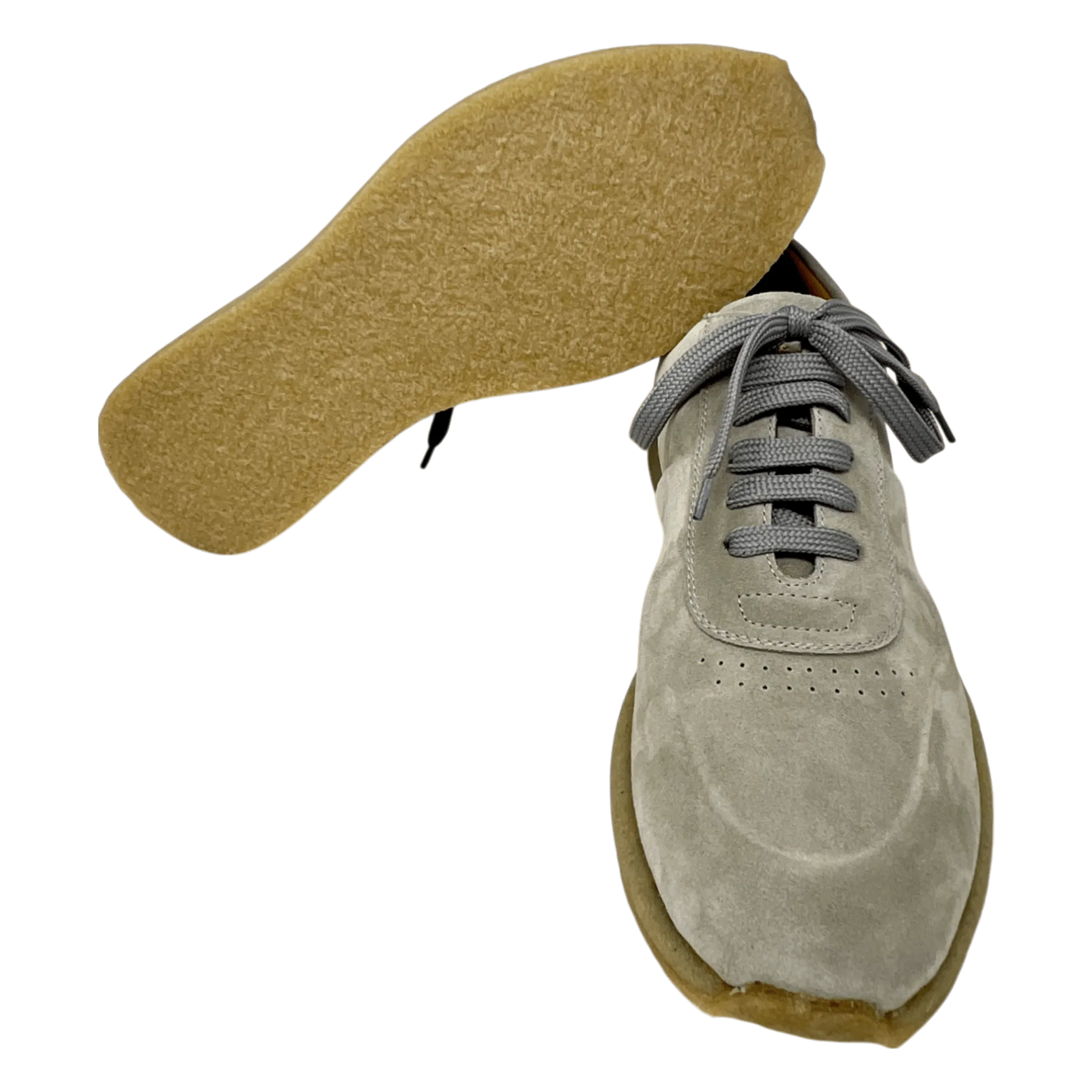 Officine Creative, Legend Sneaker, Velour, Kreppsohle, sandfarben