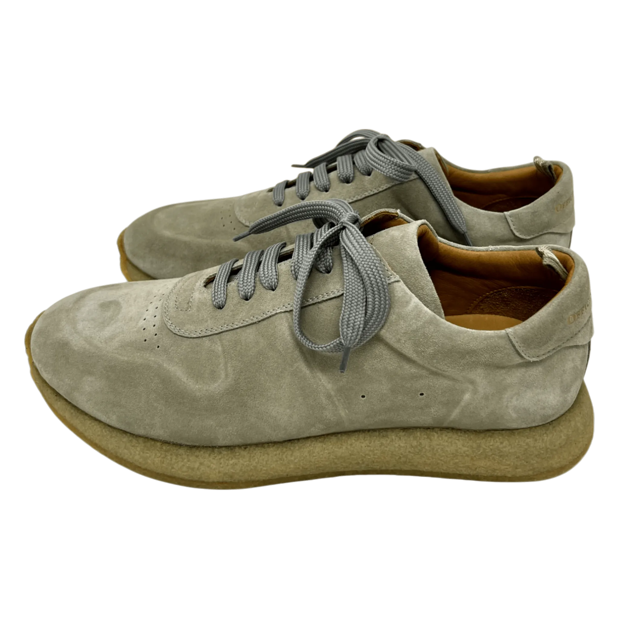 Officine Creative, Legend Sneaker, Velour, Kreppsohle, sandfarben