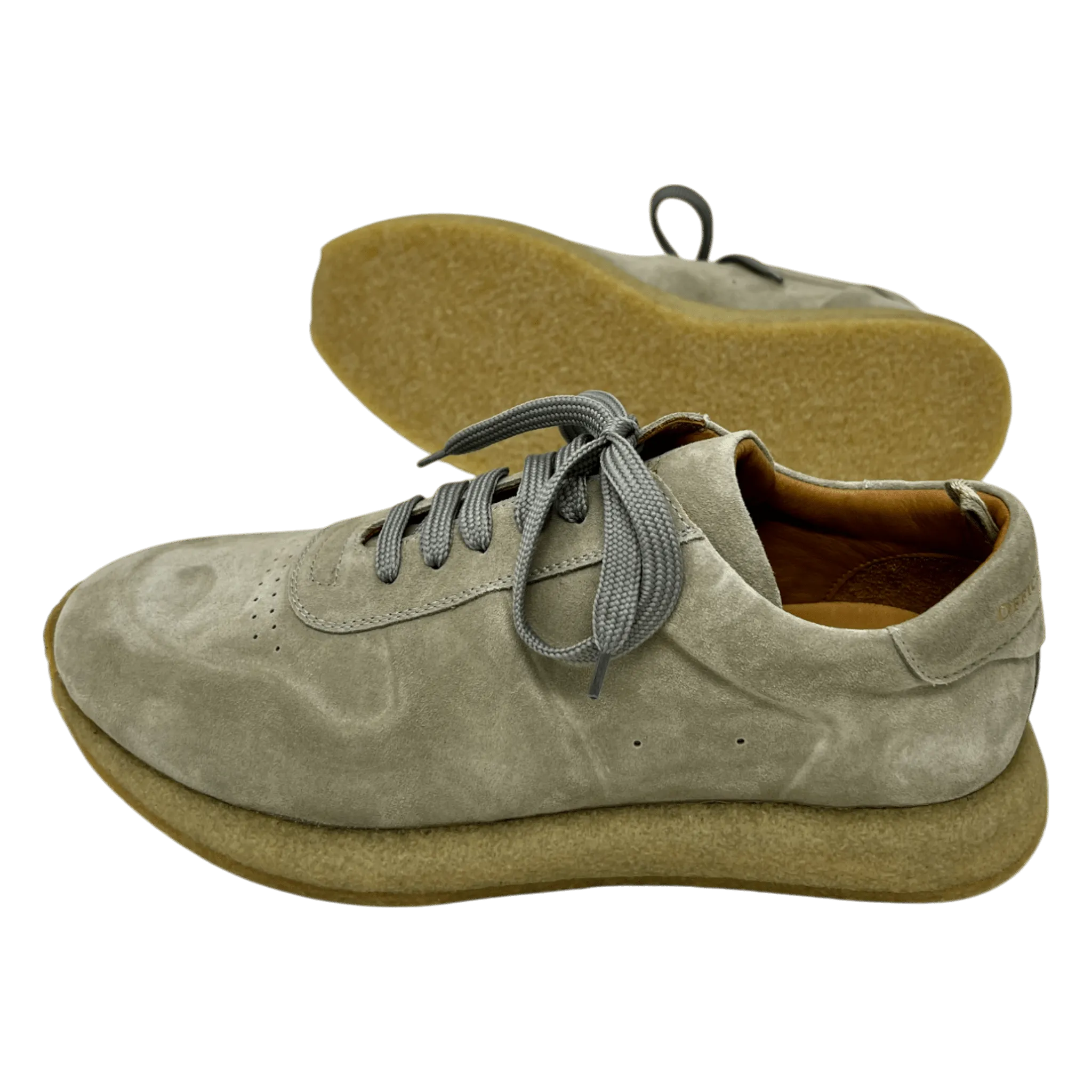 Officine Creative, Legend Sneaker, Velour, Kreppsohle, sandfarben