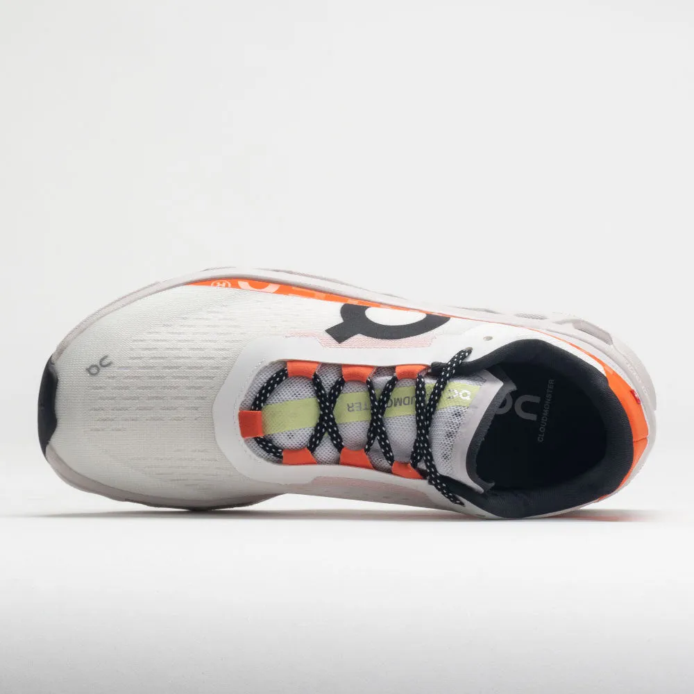 On Cloudmonster Men's  Undyed White/Flame