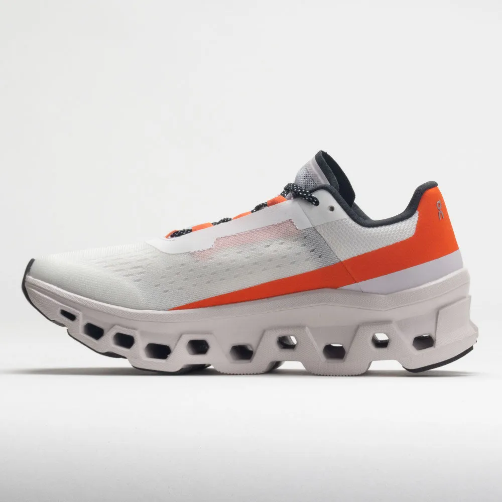On Cloudmonster Men's  Undyed White/Flame