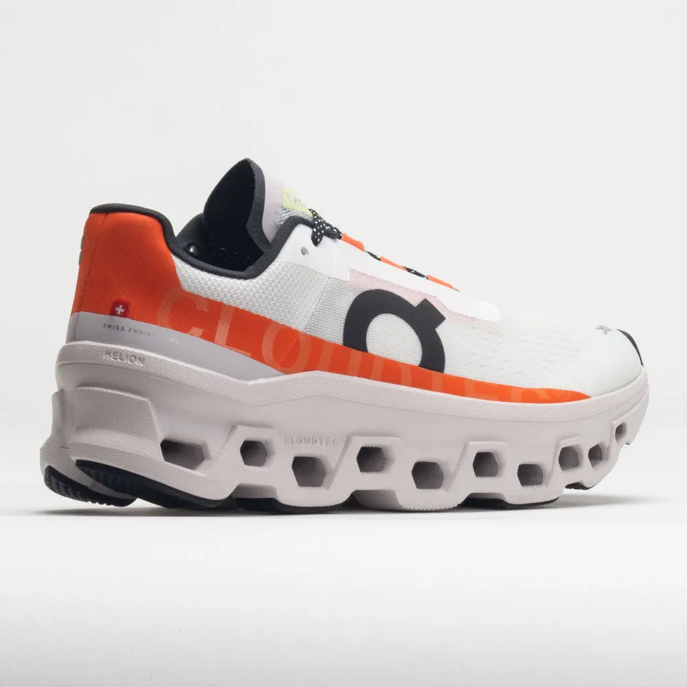 On Cloudmonster Men's  Undyed White/Flame