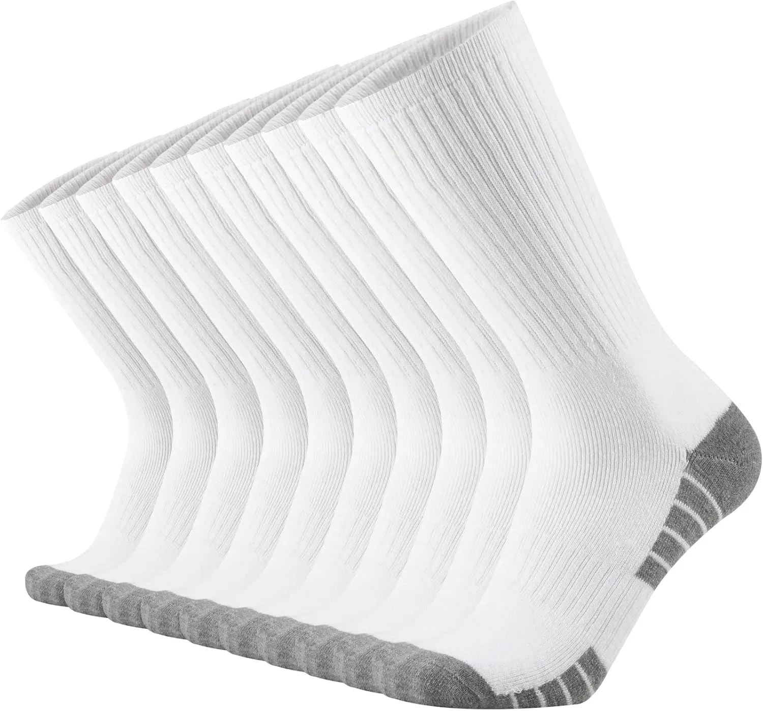 ONKE Cotton Full Cushion Crew Socks for Men Women Athletic Thick Warm Heavy Duty Steel Toe Work Boot Moisture Wicking Control