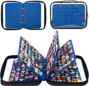 PACMAXI Shoe Charms Organizer, Display Holder with 5 Pages, Portable Travel Storage Bag for Charms Collection