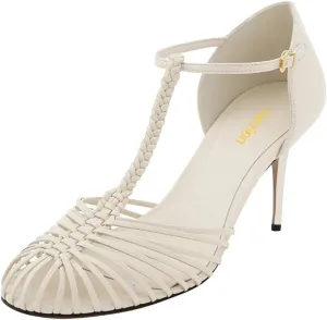 Pazzion Women Fashion Cage Toe High Heel Pumps Ankle T-Strap Buckles Stilettos Sandals Comfy Beach Walking Shoes Size 4-16 US