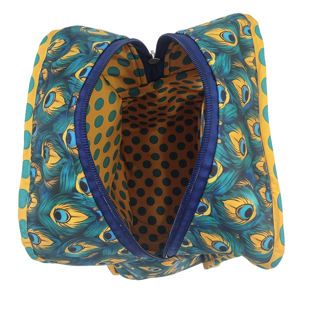 PEACOCK GLORY PRINT Grand Shoe Zip Box