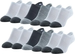 Peds Women's High Cut No Show Socks, 12-Pairs