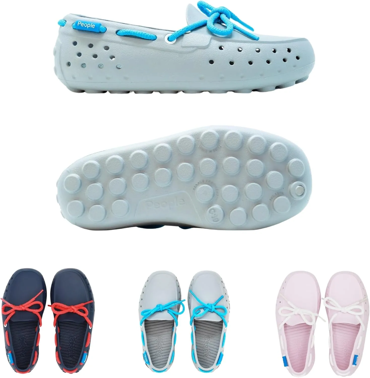 People Footwear Boat Shoes, Water Shoes for Kids, Just Slip On for Comfort and Style, These Stylish Rubber Loafers are Lightweight, Waterproof & Anti-Slippery - Perfect for Outdoors