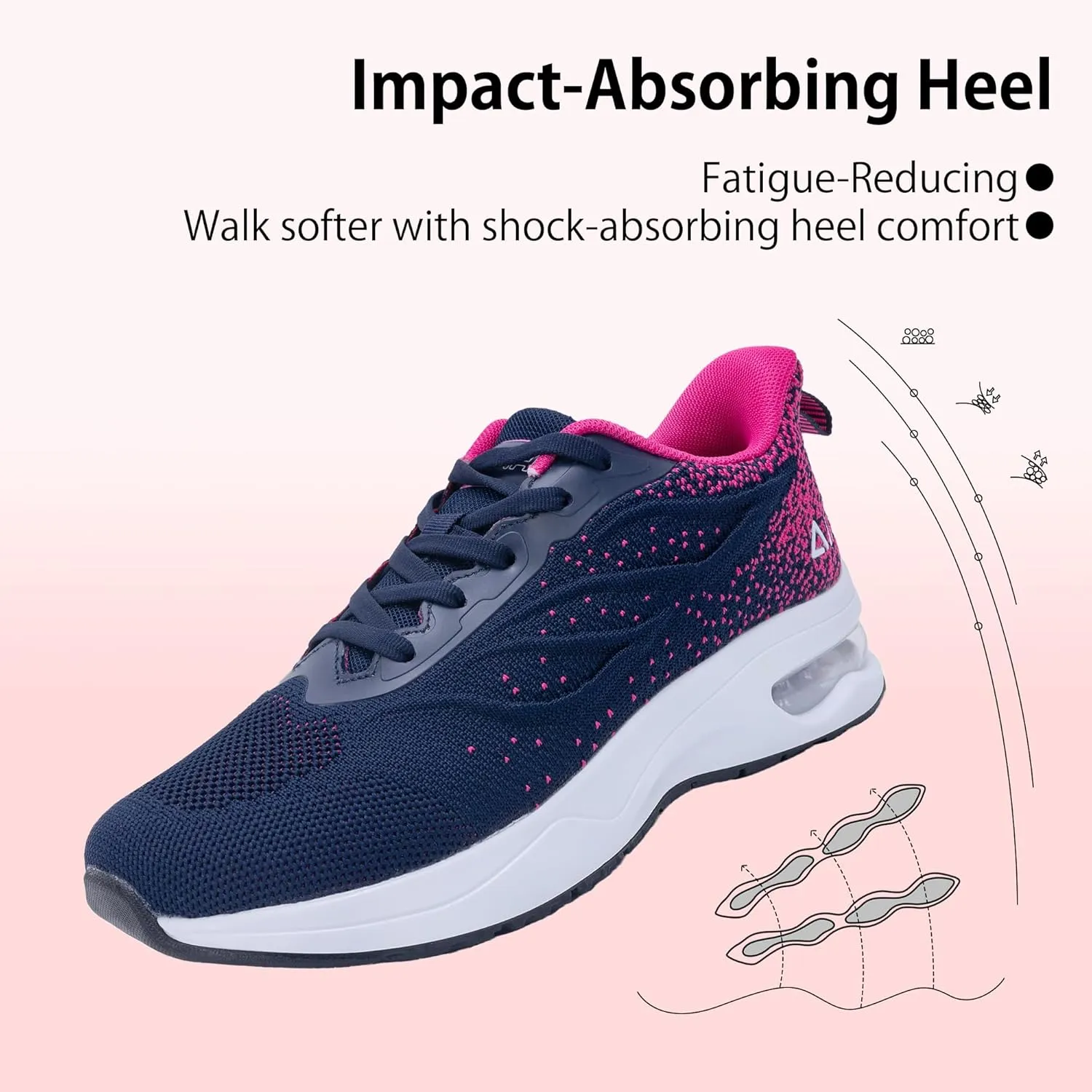 PERSOUL Womens Wide Toe Box Walking Shoes Comfortable Running Athletic Tennis Shoes Casual Workout Sneaker for Plantar Fasciitis Foot Pain Relief, Size 6-11