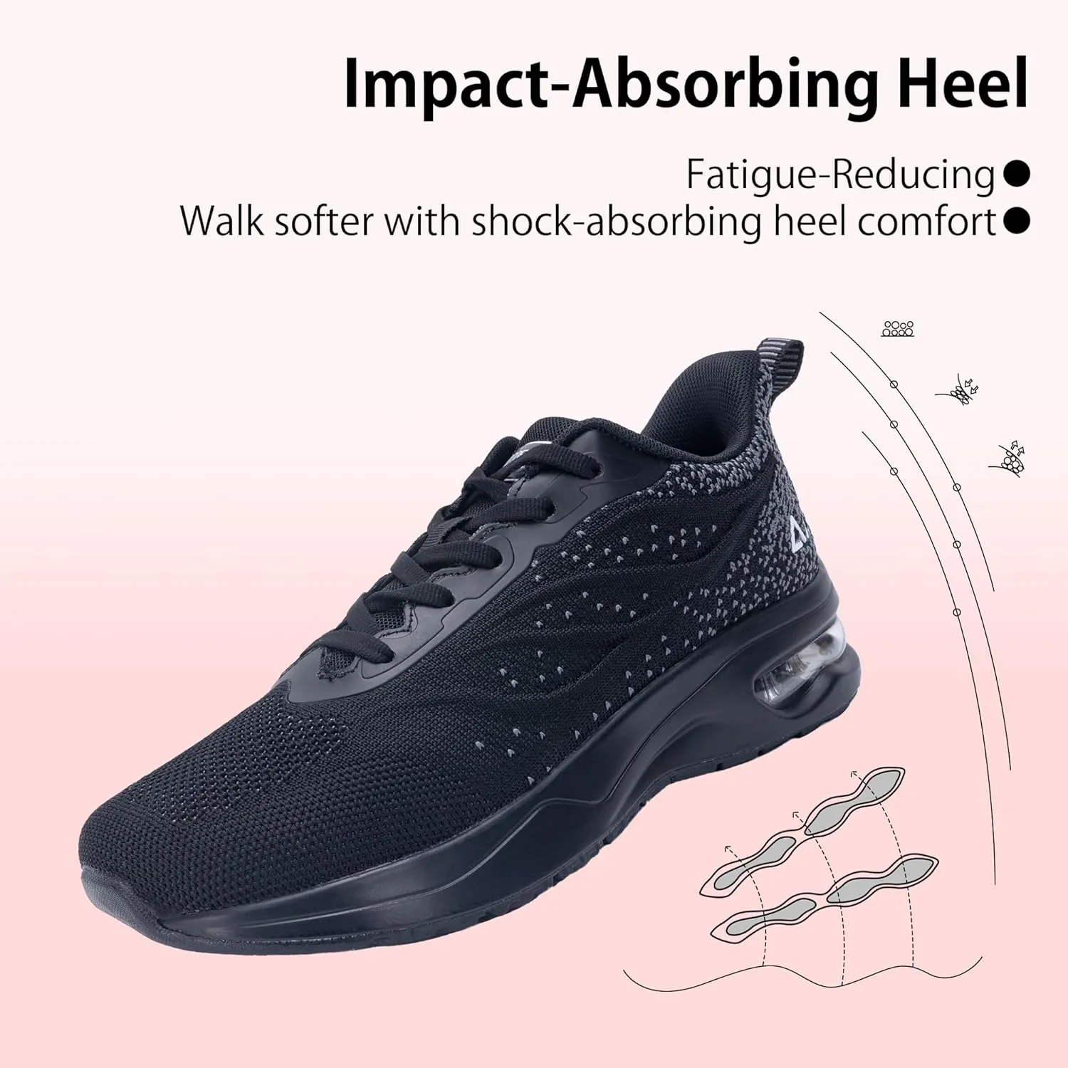 PERSOUL Womens Wide Toe Box Walking Shoes Comfortable Running Athletic Tennis Shoes Casual Workout Sneaker for Plantar Fasciitis Foot Pain Relief, Size 6-11