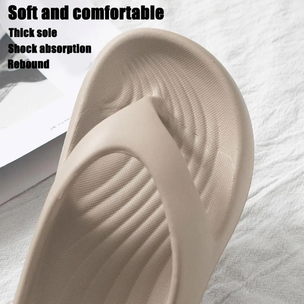 Pillow Arch Support Flip Flops, Ultra Lightweight Non-slip Arch Support Flip Flops, Soft Summer Beach Sandals