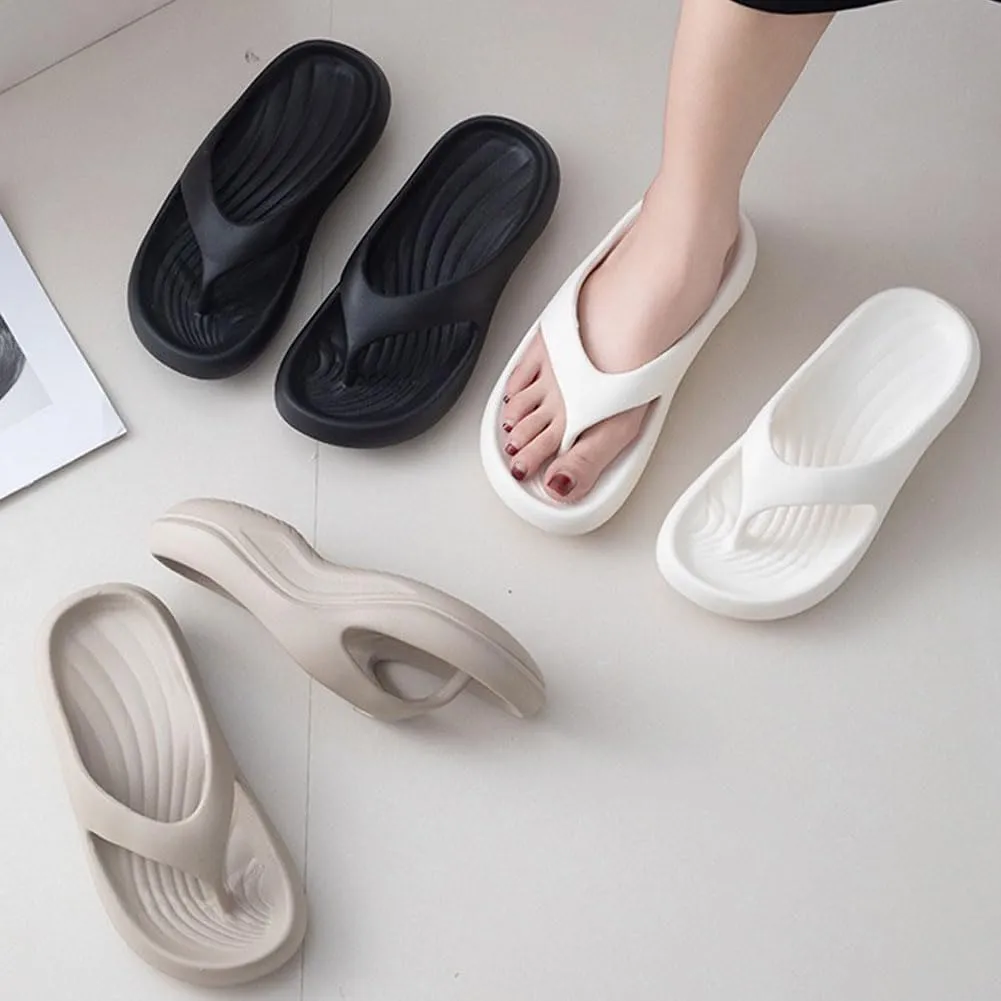 Pillow Arch Support Flip Flops, Ultra Lightweight Non-slip Arch Support Flip Flops, Soft Summer Beach Sandals