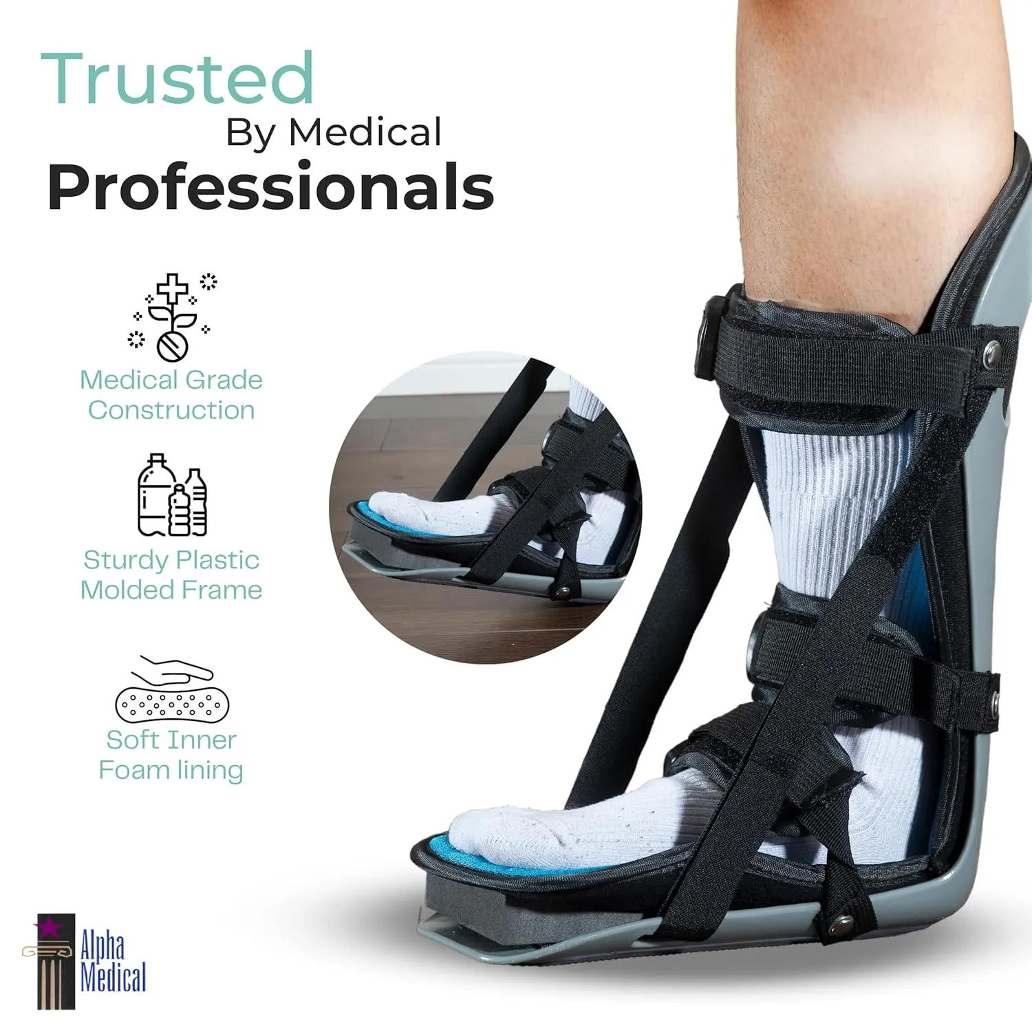Plantar Fascitis Night Splint Heel & Foot Pain; P.F. Brace L4398 (Large (Men's shoe size 10.5 and up/Women's shoe size 11 and up))