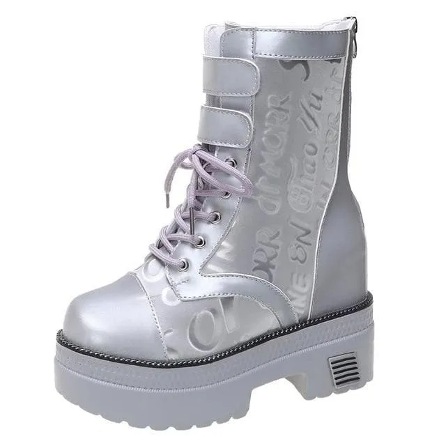 Platform Breathable Chunky Short Boots SS0798