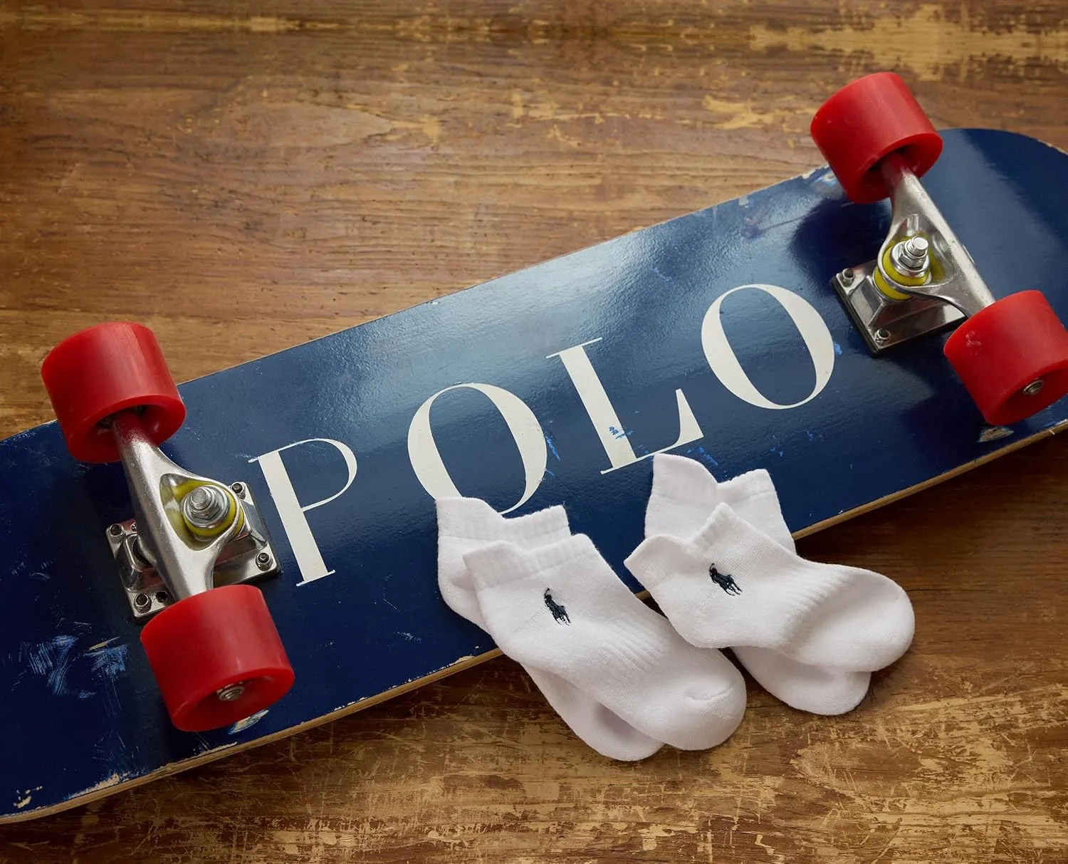 POLO RALPH LAUREN Boys Athletic Performance Cotton Low Cut Socks 6 Pair Pack Cushioned Arch Support