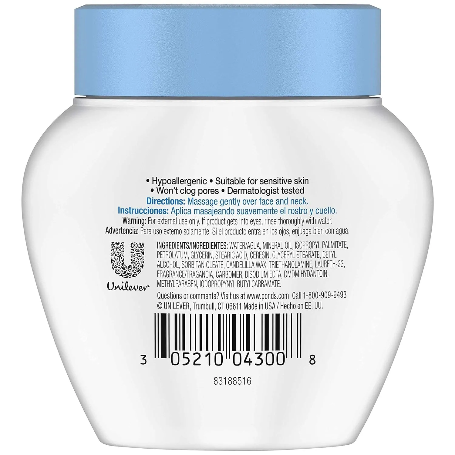 Pond's Cream Dry Skin 3.9 oz (Pack of 2)