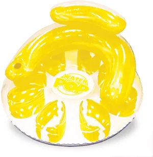 Poolmaster Water Pop Circular Swimming Pool Float Lounge, Yellow
