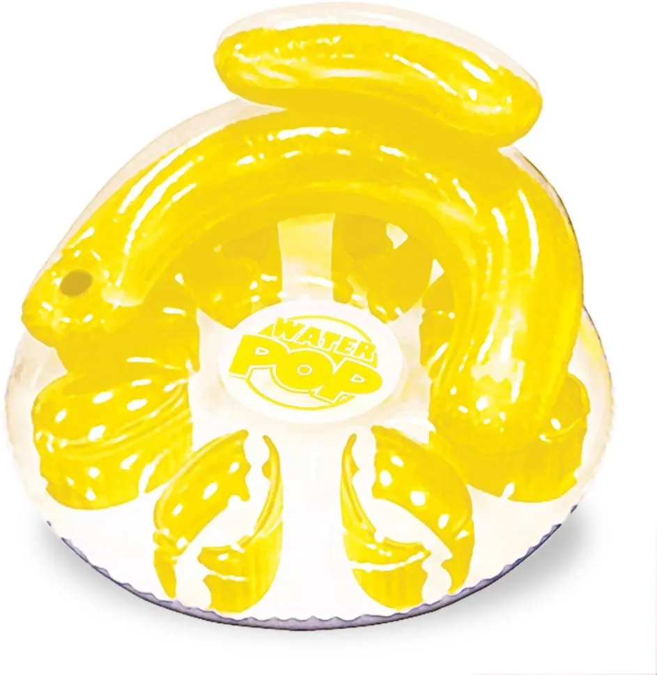 Poolmaster Water Pop Circular Swimming Pool Float Lounge, Yellow