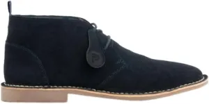 POPPS VESPA Unisex Mens Womens 100% Real Suede Leather Lace up Ankle Desert Smart Casual Boots