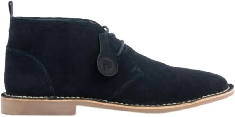 POPPS VESPA Unisex Mens Womens 100% Real Suede Leather Lace up Ankle Desert Smart Casual Boots