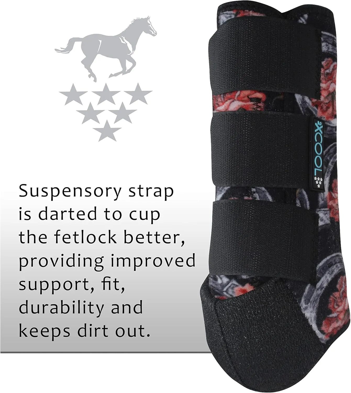 Professional's Choice 2XCOOL Sports Medicine Horse Boots | Protective & Breathable Design for Ultimate Comfort & Durability in Active Horses |2 Pack | Medium Horse Shoe