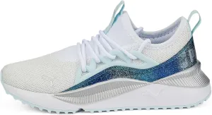 Puma Pacer Future Allure Sneaker, White-Light Aqua, 5 US Unisex Big Kid