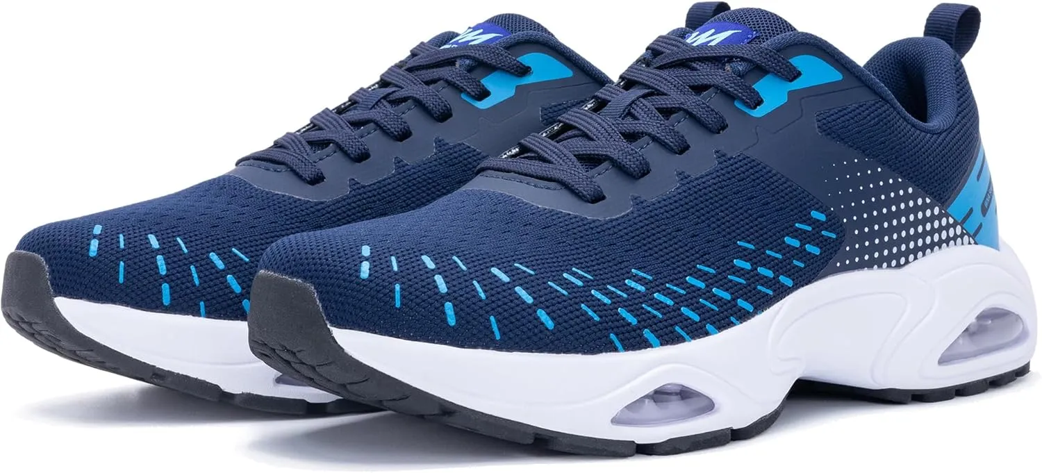Quseek Mens Air Running Shoes Tennis Athletic Sneakers Lightweight Breathable Walking Sneakers for Gym Jogging Sports US 7-13
