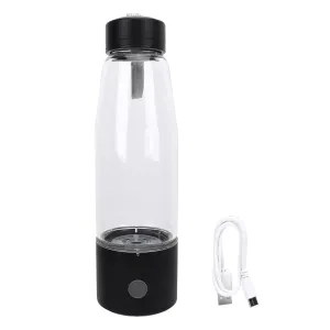 Rechargeable Hydrogen Water Bottle Generator with PEM SPE Technology Flip the Bottle Taste the Hydrogen Water within 3 Minutes Glass Water Cup with High borosilicate