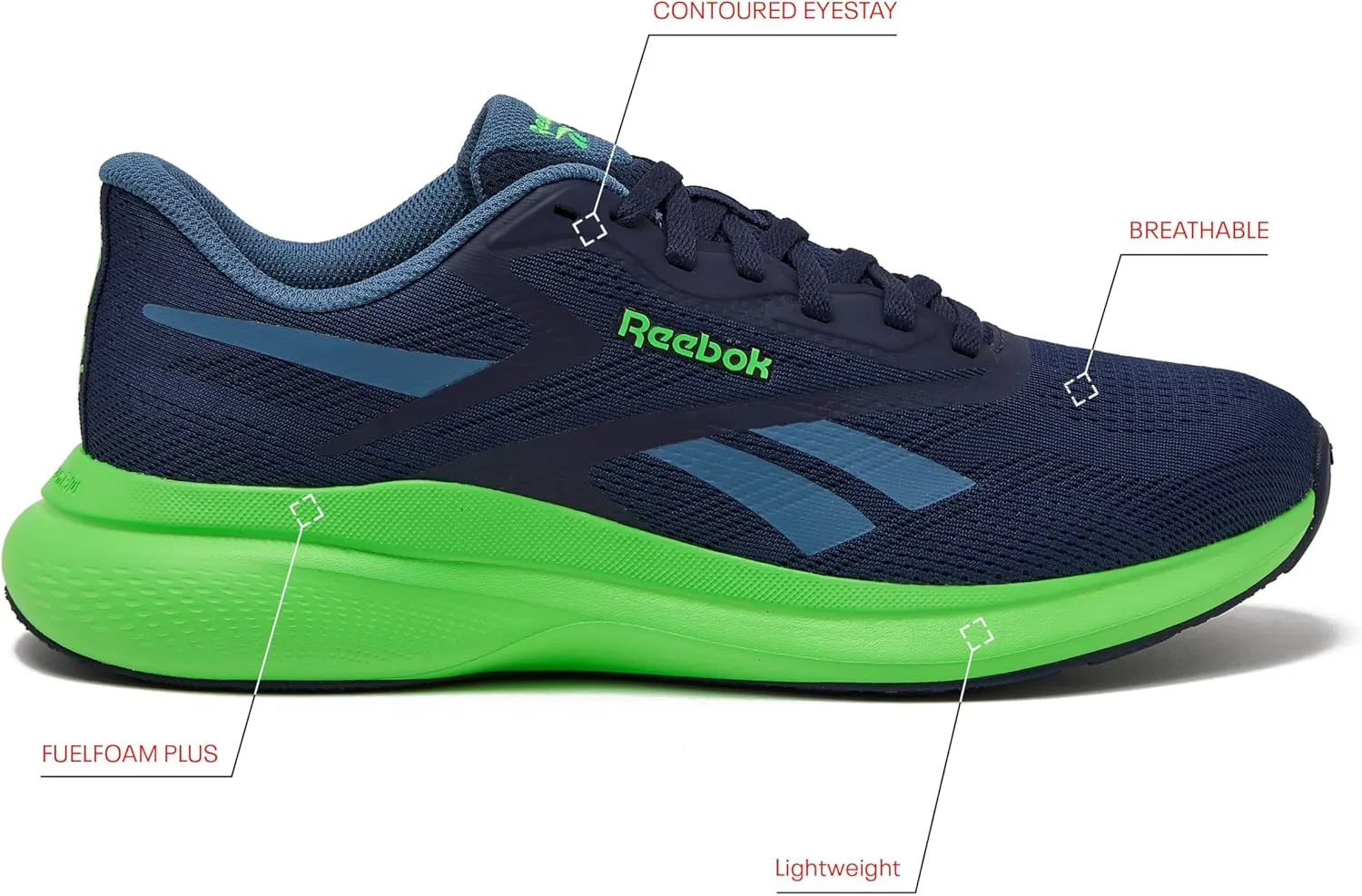 Reebok Energen Run 4 Running Shoes for Men, Lightweight Athletic Mens Sneakers Size 6.5 to 14