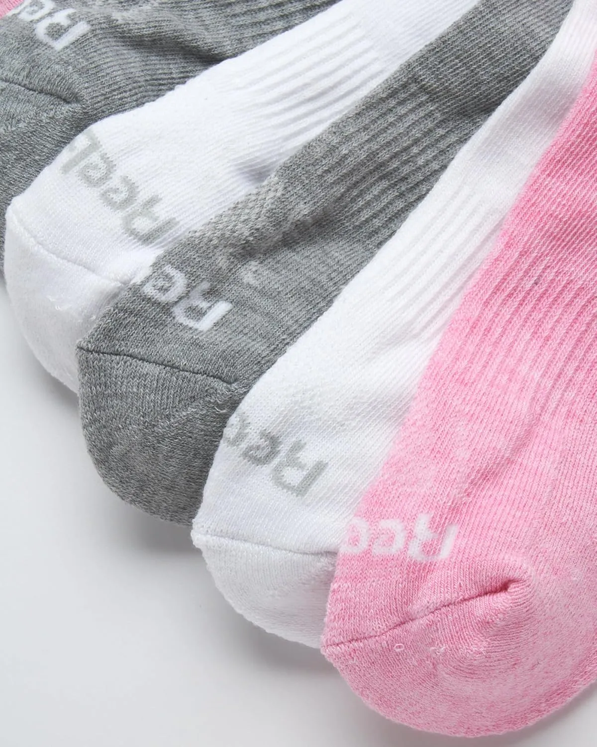 Reebok Girls' Quarter Socks - 12 Pack Stretch Performance Quarter Cut Arch Support Socks - Cushioned Athletic Socks for Girls