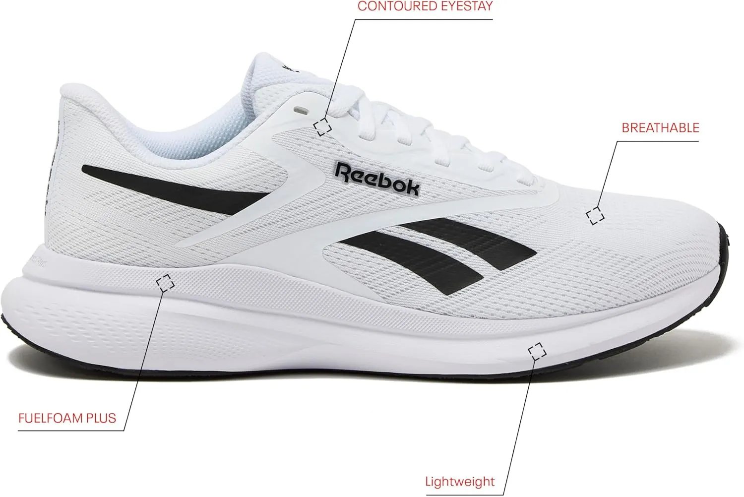 Reebok Men's Energen 4 Running Shoes, Lightweight Athletic Sneakers