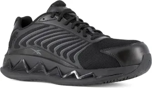 Reebok Work Men's RB3220 Zig Elusion Heritage Work Construction Shoe Black Safety, 6.5 Wide
