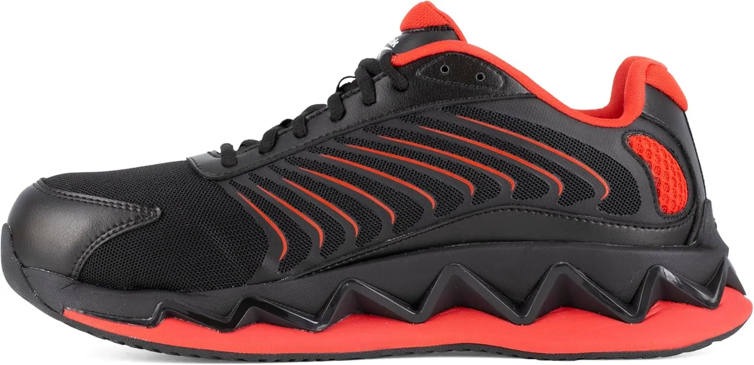 Reebok Work Men's RB3223 Zig Elusion Heritage Work Construction Shoe Black Safety, 12 Wide