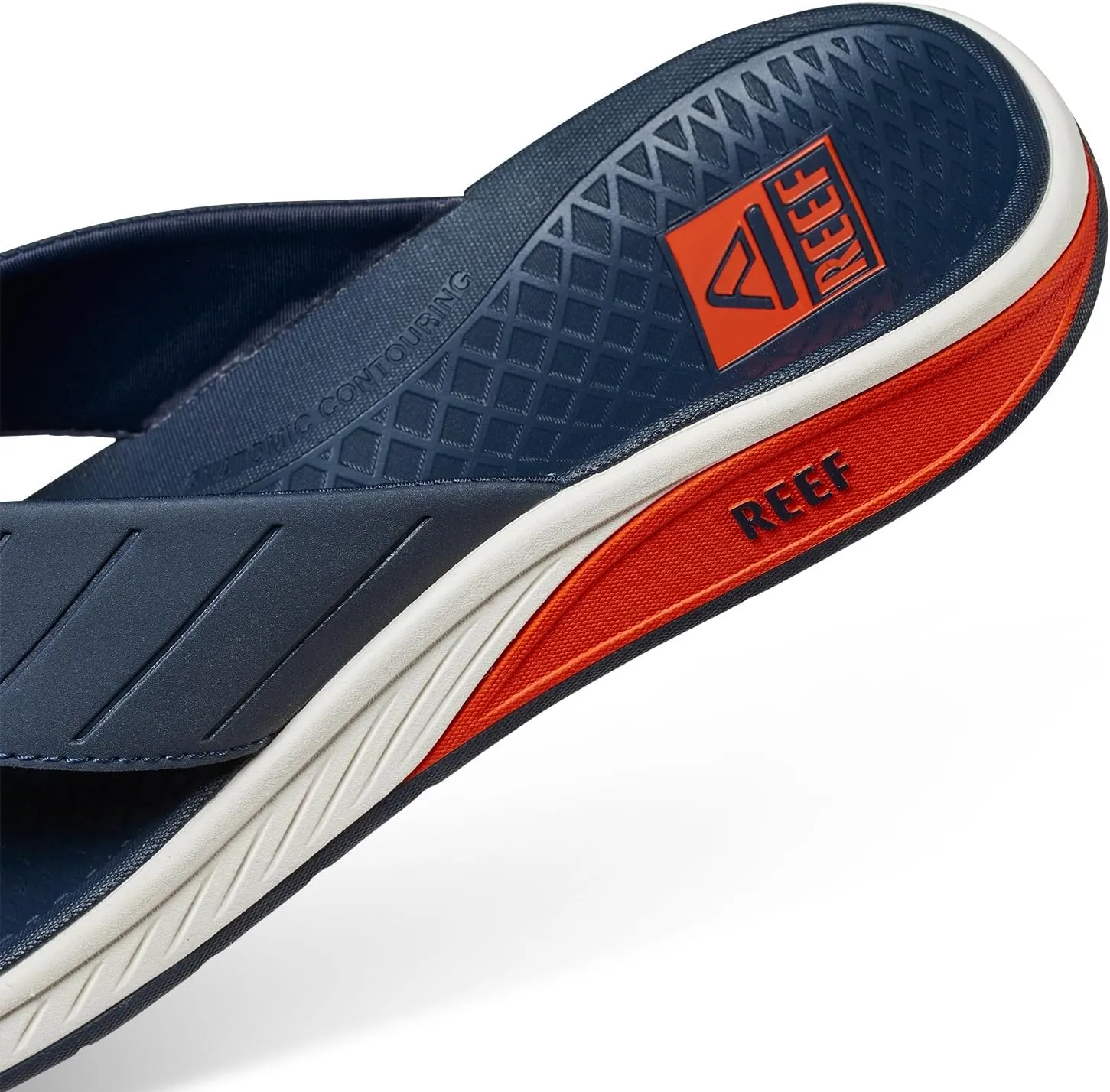 REEF Deckhand Men's Water Friendly Flip Flop, Boat Friendly, No Slip Traction, Quick Dry