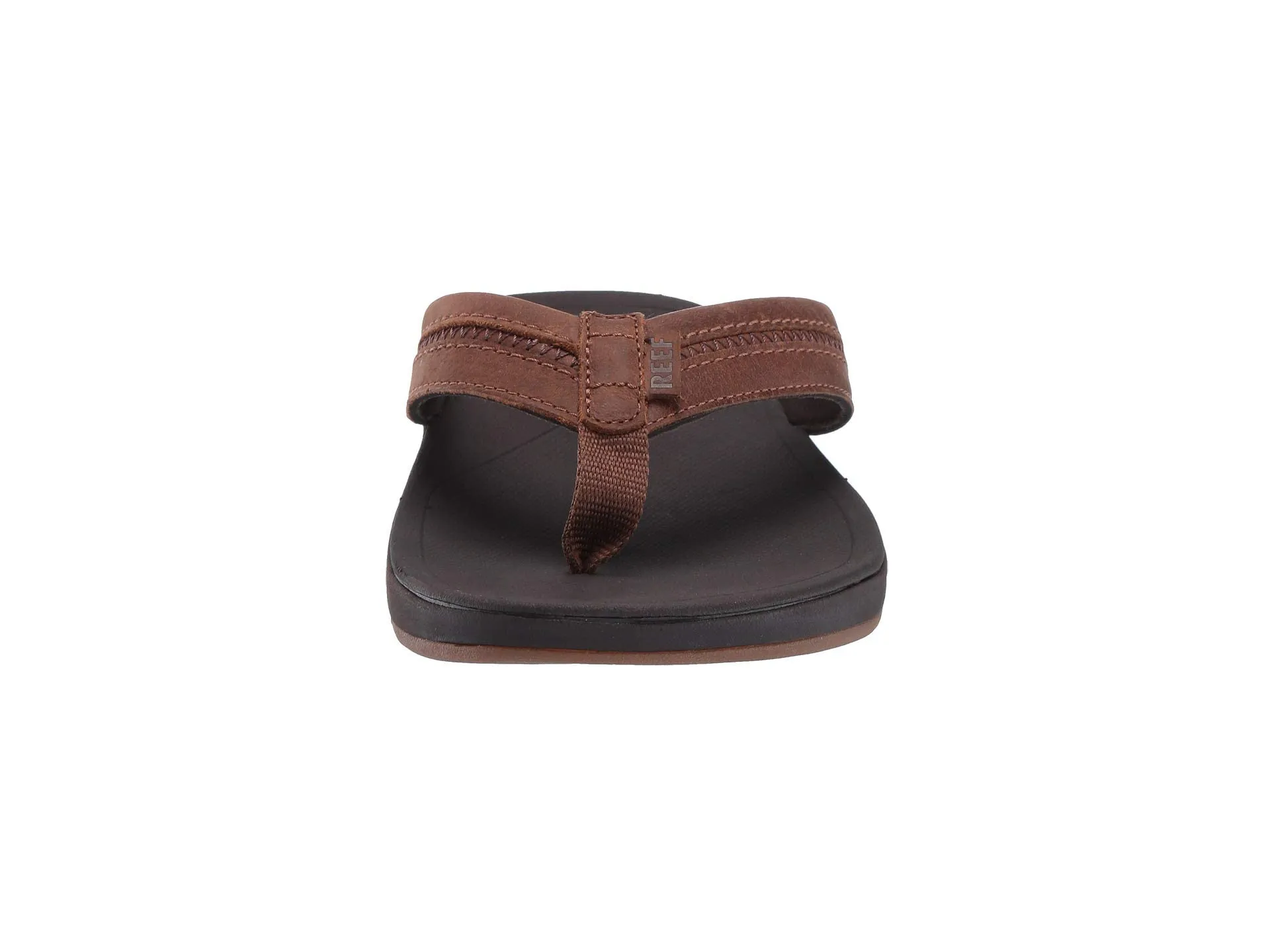 Reef Leather Ortho-Bounce Coast Brown RF0A3YKRBRO Men's Flip Flop