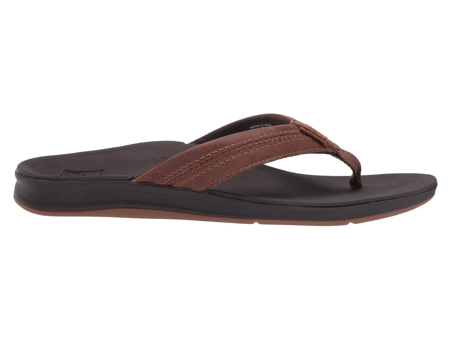 Reef Leather Ortho-Bounce Coast Brown RF0A3YKRBRO Men's Flip Flop