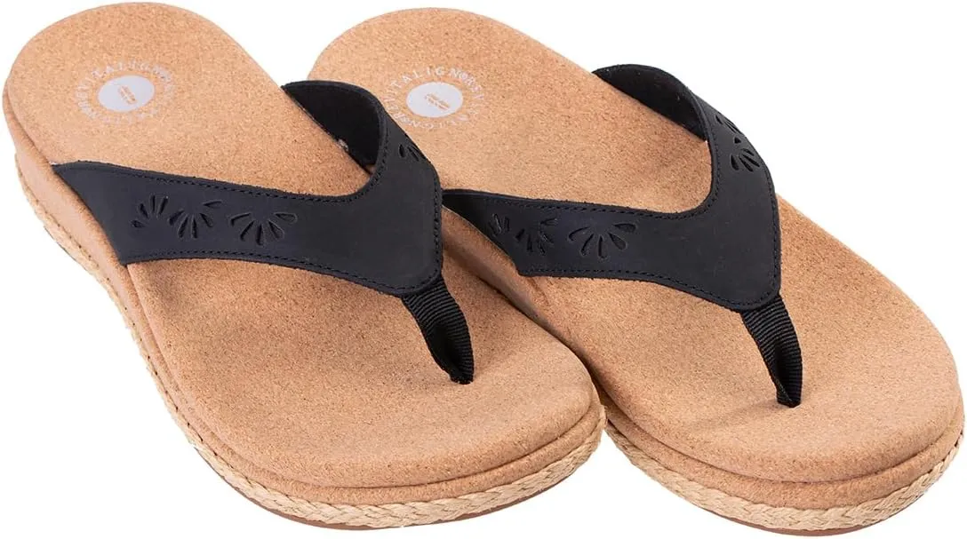 REVITALIGN Women's Kate Wedge Flip-Flop