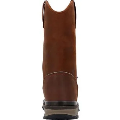 Rocky Men's Rams Horn 11" Soft Toe Waterproof Work Boot -Crazy Horse- RKK0441
