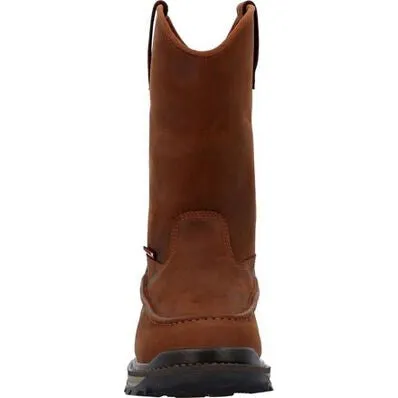 Rocky Men's Rams Horn 11" Soft Toe Waterproof Work Boot -Crazy Horse- RKK0441