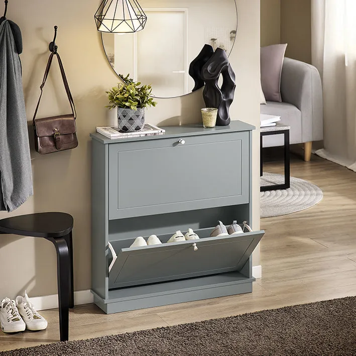 Rootz Shoe Storage Cabinet - Shoe Organizer - Entryway Shoe Rack - Sturdy Wall-Mountable - 76x79x18cm