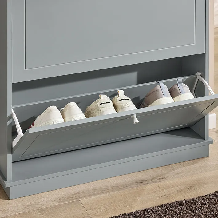 Rootz Shoe Storage Cabinet - Shoe Organizer - Entryway Shoe Rack - Sturdy Wall-Mountable - 76x79x18cm