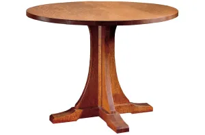 Round Pedestal Table, No Leaves