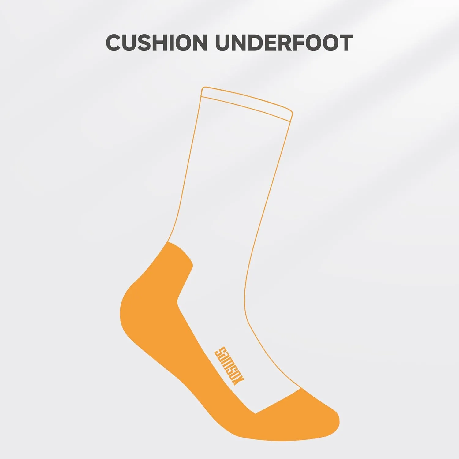 SAMSOX Merino Wool Hiking Socks for Men & Women - Made in USA Micro Crew with Cushion, Lightweight Boot Socks (Nevada)