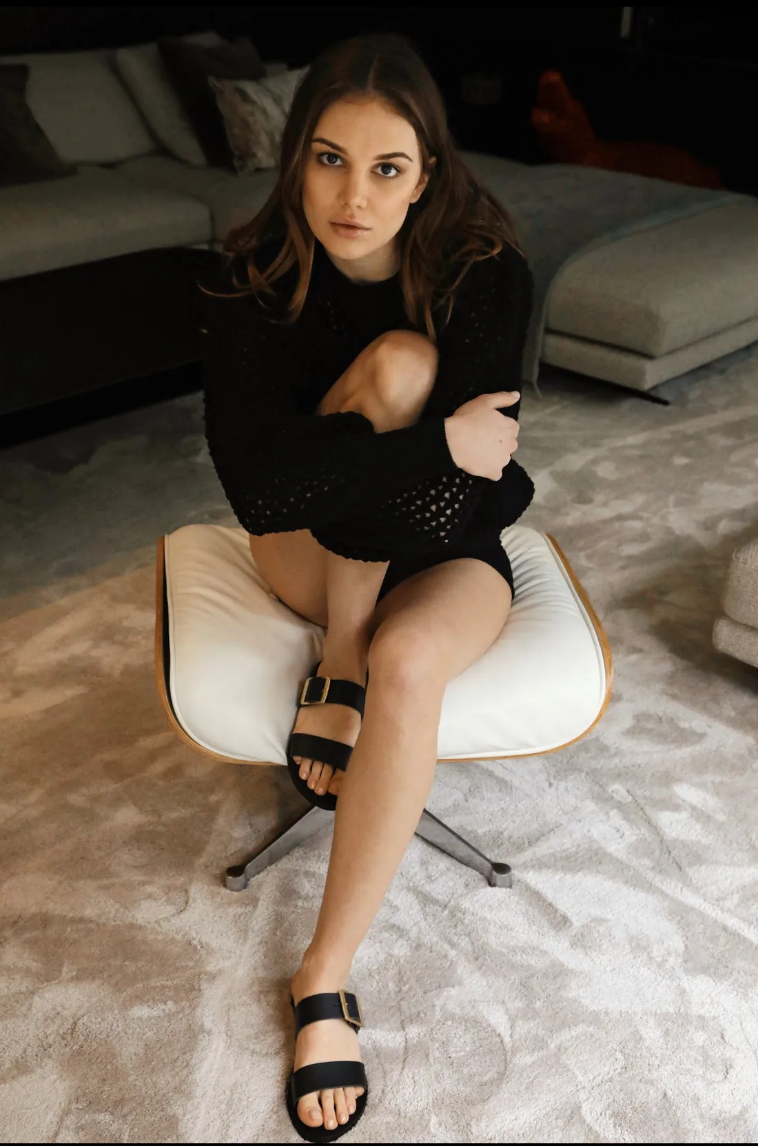 Sandals LOU - Black - Delphine & Victor