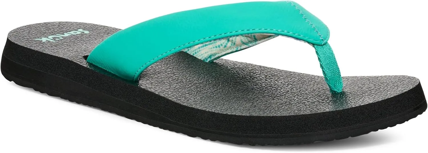 Sanuk Yoga Mat II | Flip Flops for Women | Yoga Sandals For Women | Women's Beach Sandals | Memory Foam Footbed