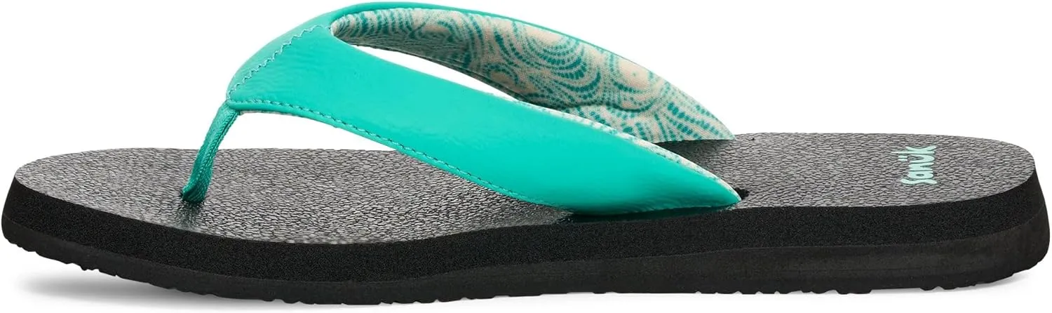 Sanuk Yoga Mat II | Flip Flops for Women | Yoga Sandals For Women | Women's Beach Sandals | Memory Foam Footbed